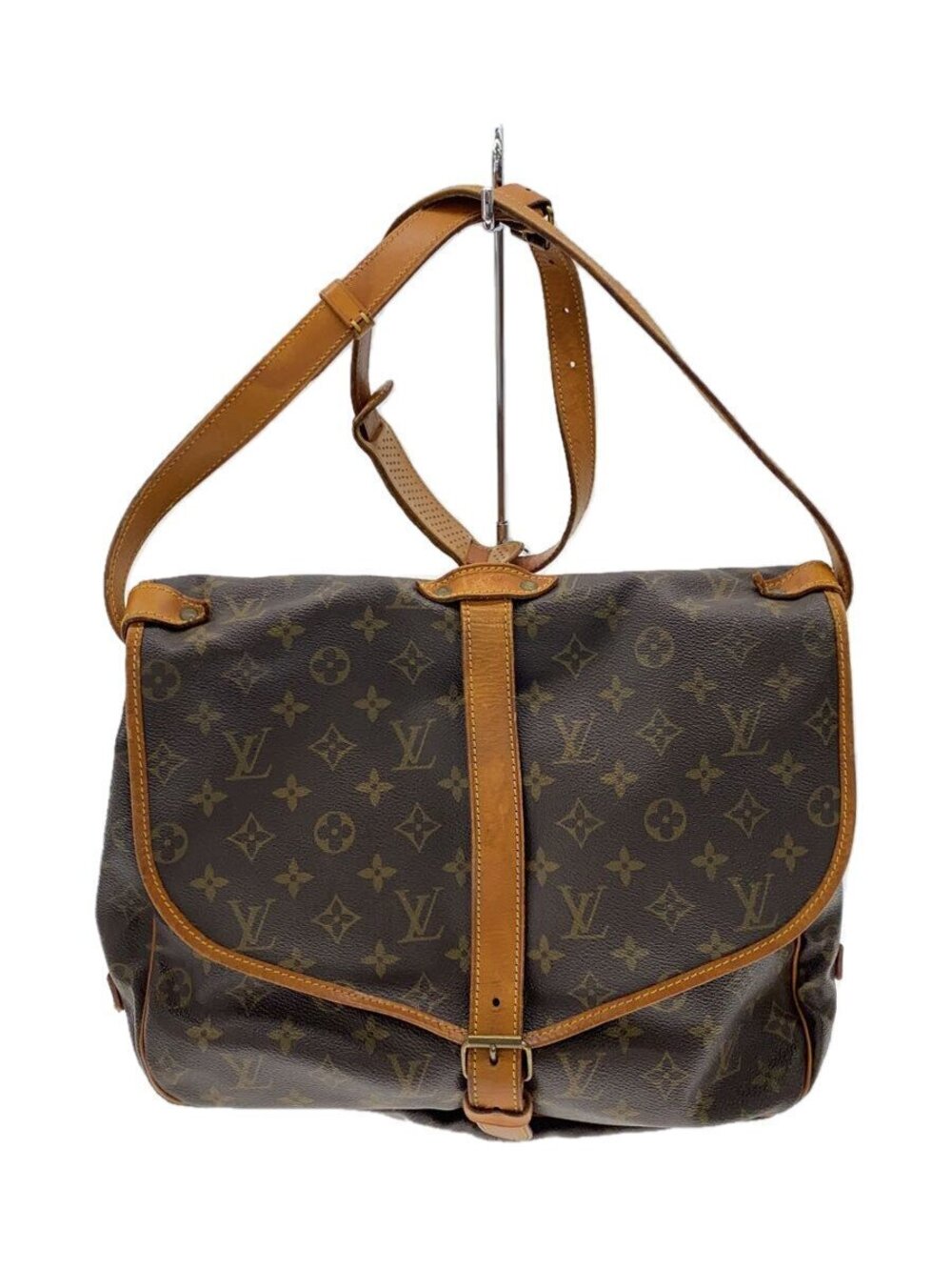 LOUIS VUITTON Saumur Canvas Brown Monogram